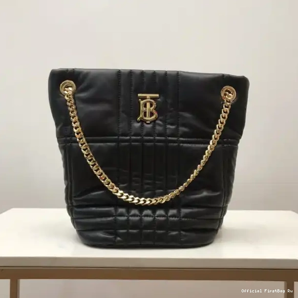 Official FirstBag Ru Lola Bucket Quilted Lambskin Bag Small BURBERRY 0519